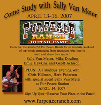 Fur Peace Ranch Guitar Camp poster